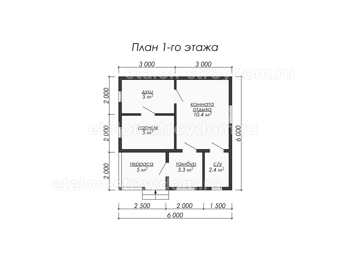 Проект Окуловка - планировка 1 этажа